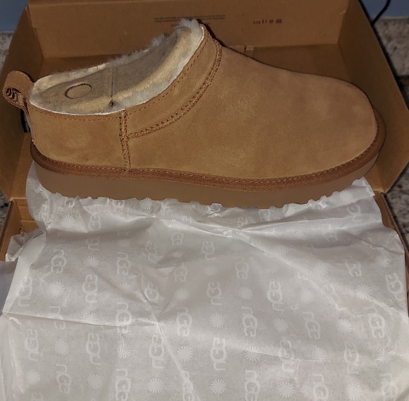 UGG Shoes - UGG Women's Suede Slip-On Boot in Chestnut/Tan